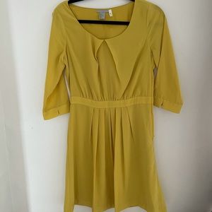 H&M Yellow A-line Dress